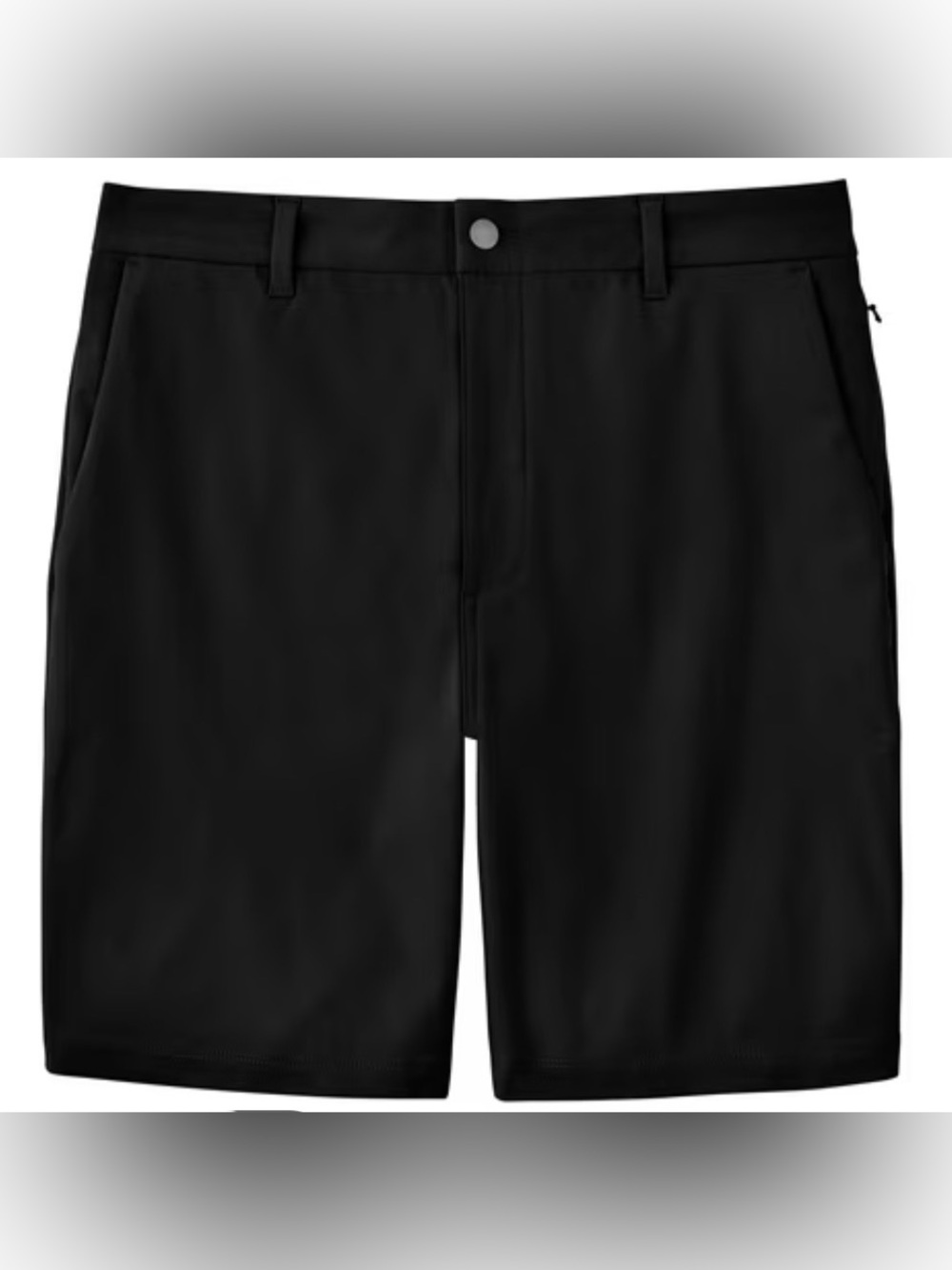 *NWT Members Mark Men's Benton Performance Shorts Black 38 Classic Chino Preppy